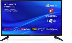 Yumatu 32'' 81 Ekran Uydu Alıcılı HD Android Smart LED TV