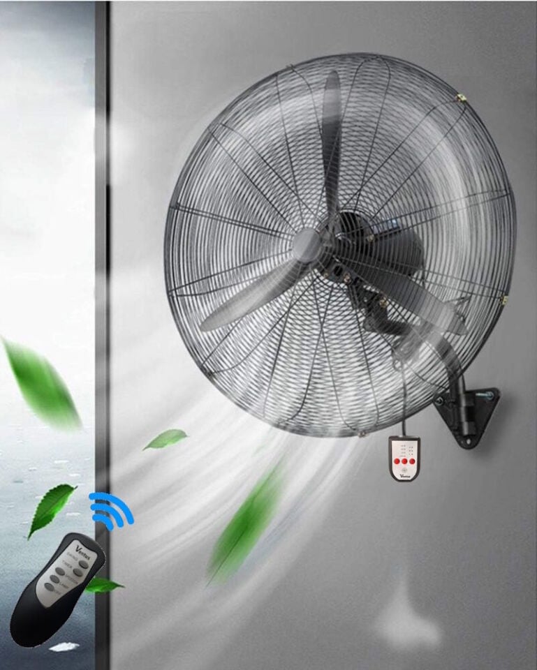 Ventus 30'' Vantilatör 200W Duvar Tipi Uzaktan Kumandalı (75cm Çap)
