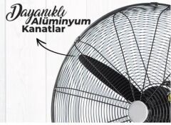 Akiwa Mega Boy Sanayi-Kafe-Restaurant Vantilatör Duvar Tipi 30inç