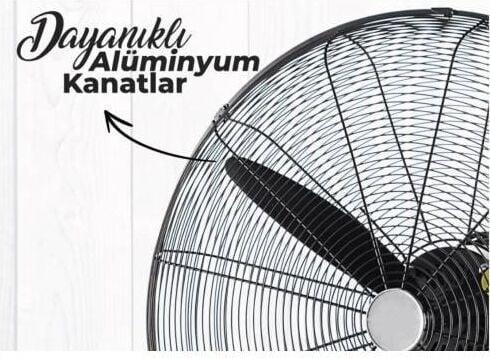 Akiwa Mega Boy Sanayi-Kafe-Restaurant Vantilatör Duvar Tipi 30inç