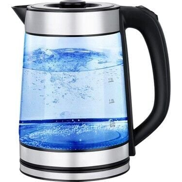 Crwn 1500w Cam Kettle Elektrikli Su Isıtıcı 1.8l Led Aydınlatmalı