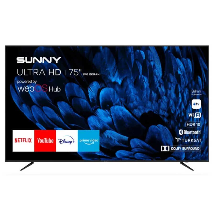Sunny 75 Inc 190 Ekran Webos Sn75ledb252-0276 Led Tv