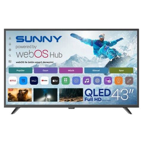 Sunny 43'' QLED UHD 4K Dual Webos  Led 109 Ekran TV