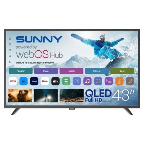 Sunny 43'' QLED UHD 4K Dual Webos  Led 109 Ekran TV