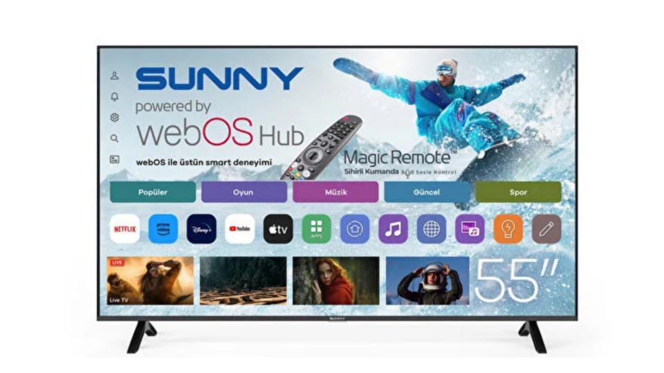 SUNNY SN55FMN252-0276 55'' 140 Ekran Ultra HdWebos Smart LED Tv